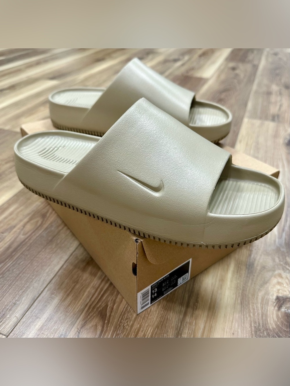 Nike Calm Slide Sandals Khaki, FD4116-201, Men’s 13 Women’s 14